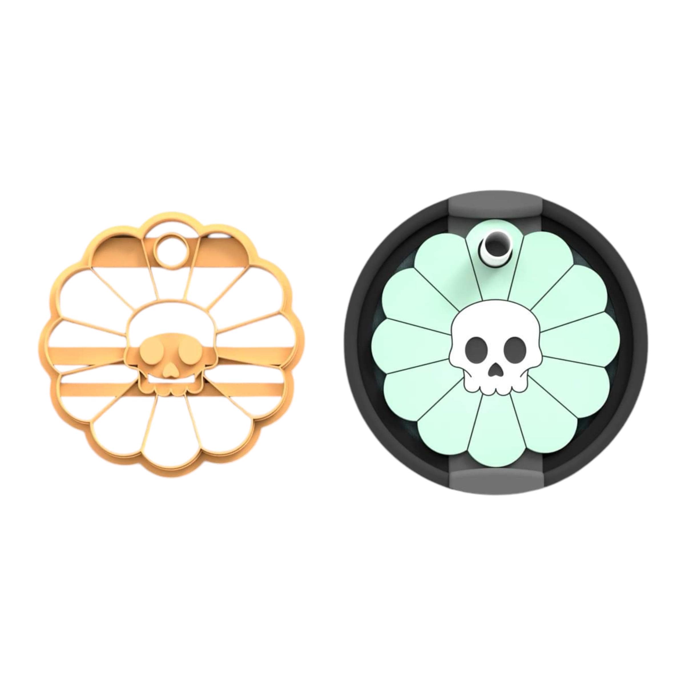 Skyll Flower Tumbler topper cutter | halloween clay cutter