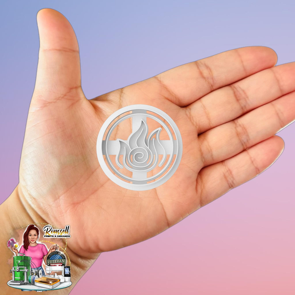 Fire Ornament 3d PLA Polymer clay  Cutter