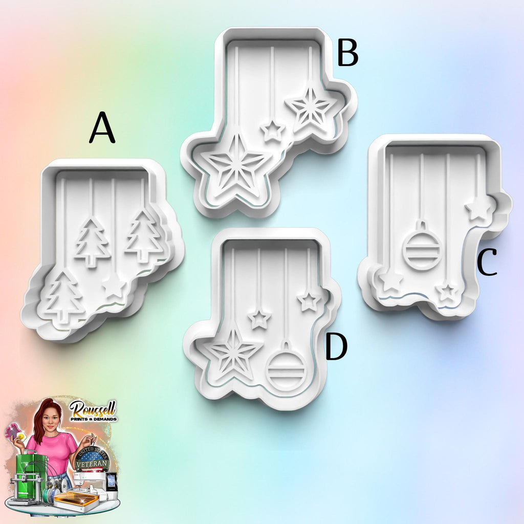 Christmas Ornament Cookie Cutter: 3D Printed Fondant Clay Cutter
