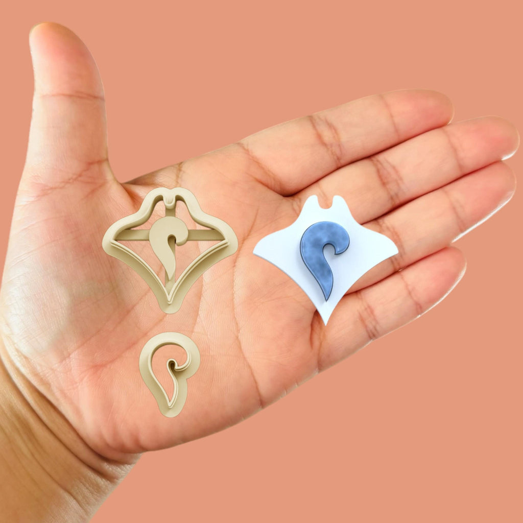 Stingray with Precious Stone Clay Cutters Polymer Clay cutter
