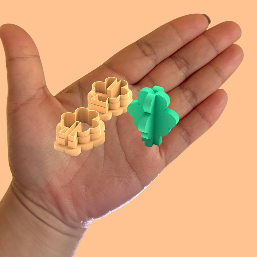 3D Clover Polymer clay cutter
