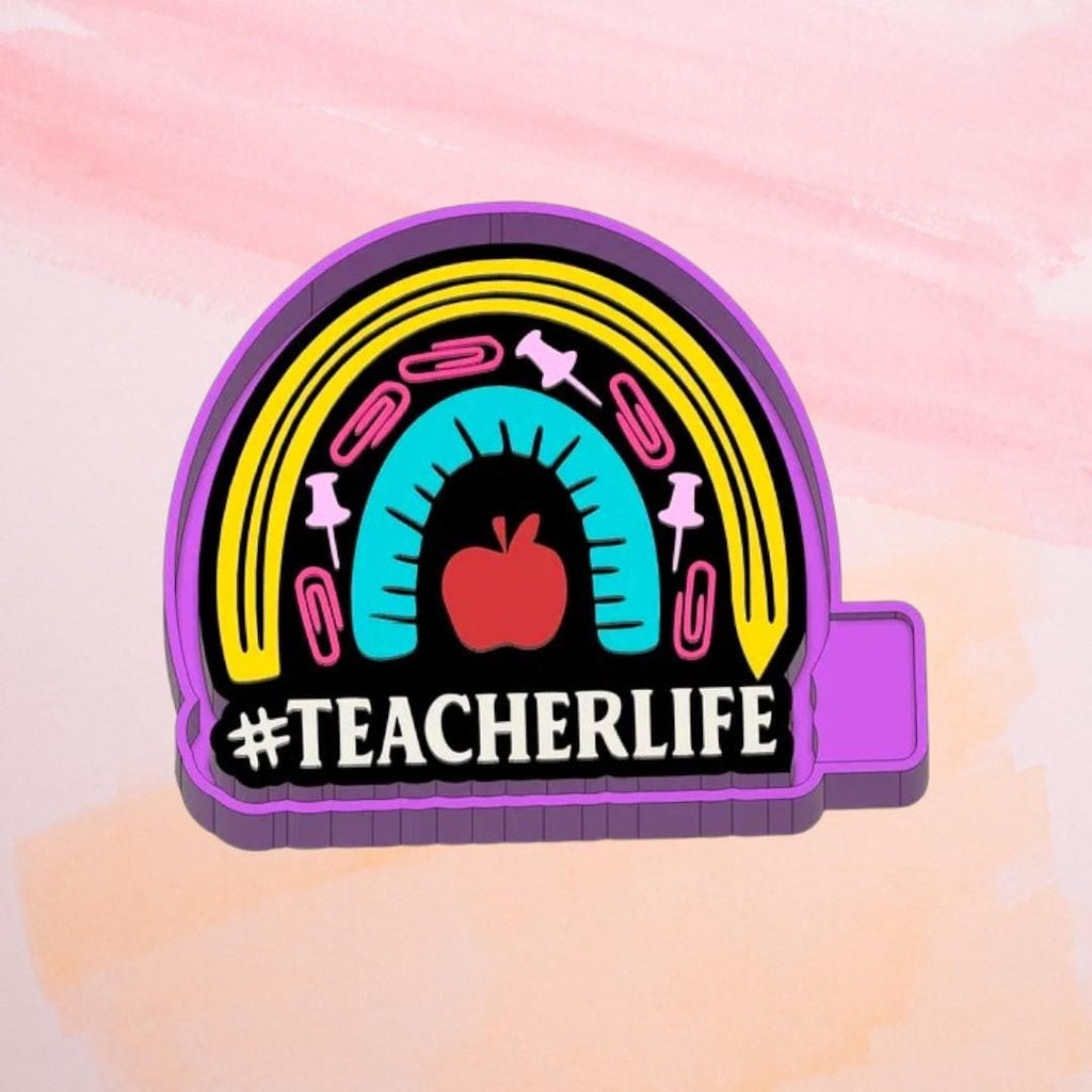Teacher Life Rainbow #teacherlife Freshie  Mold/ 3d molder