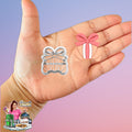 Gift Croissant with Ribbon Polymer clay cutter