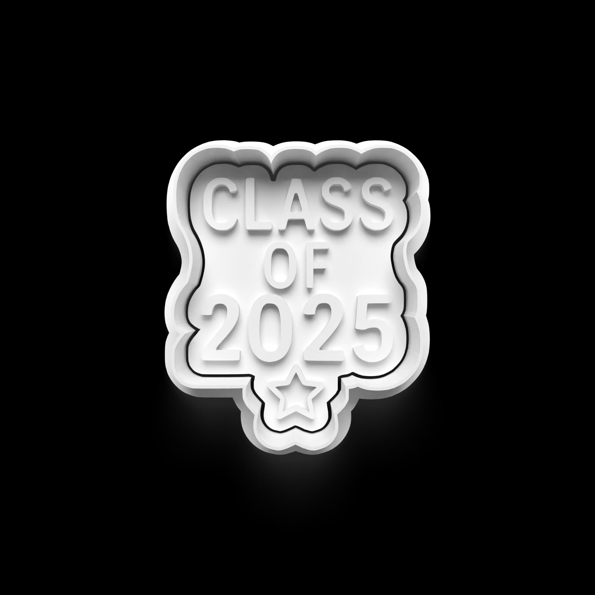 Graduation Cookie Cutter Set: 3D Printed Fondant Cutter