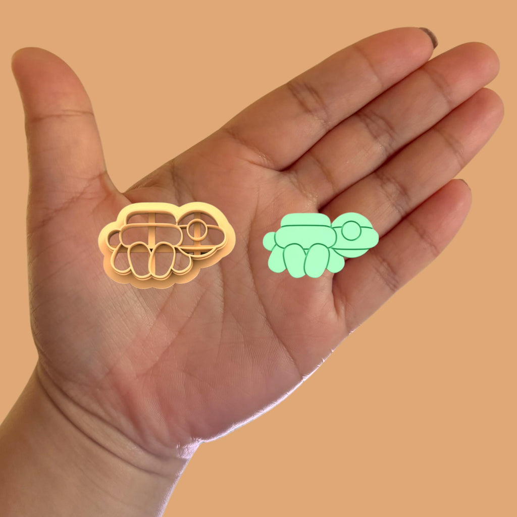 Balloon Turtle Polymer clay cutter