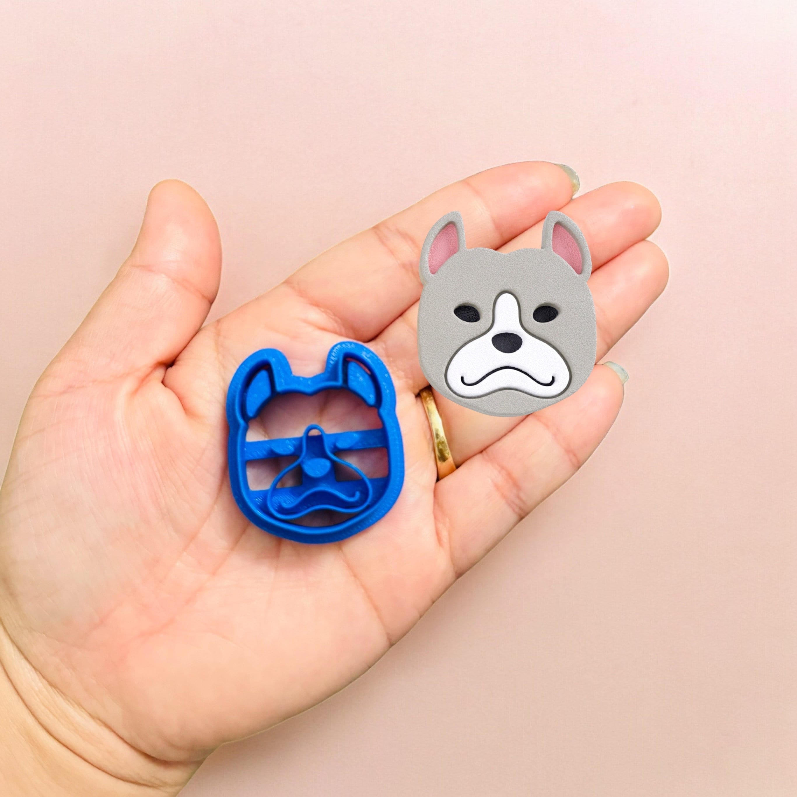 Pit Bull Face Clay Cutter: 3D Printed Dog Breed Cutter