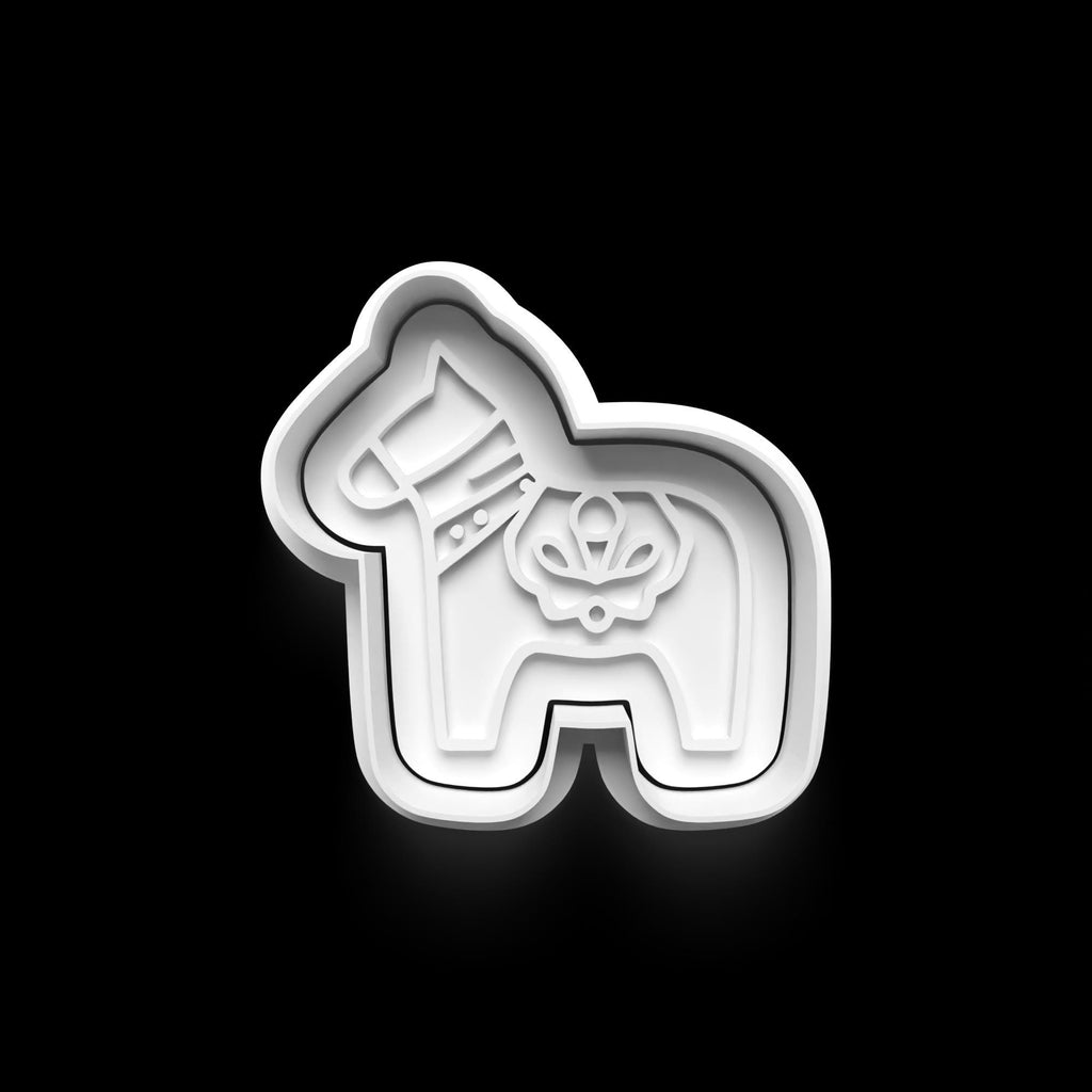 Scandinavian Folk Art Theme: 3D Printed Fondant, Clay Cutter Cookie cutter