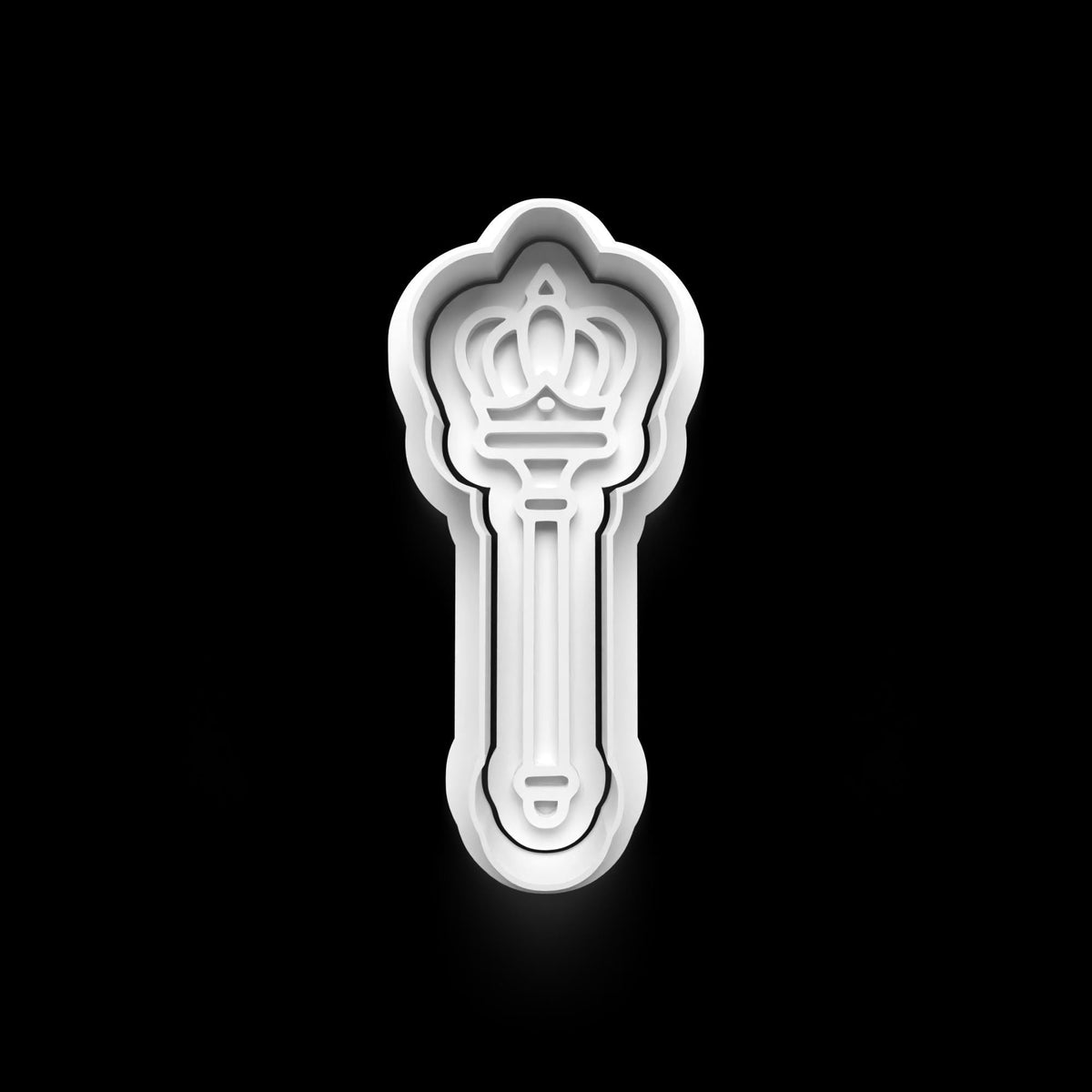 King Theme Cookie Cutter: 3D Printed Fondant Clay Cutter