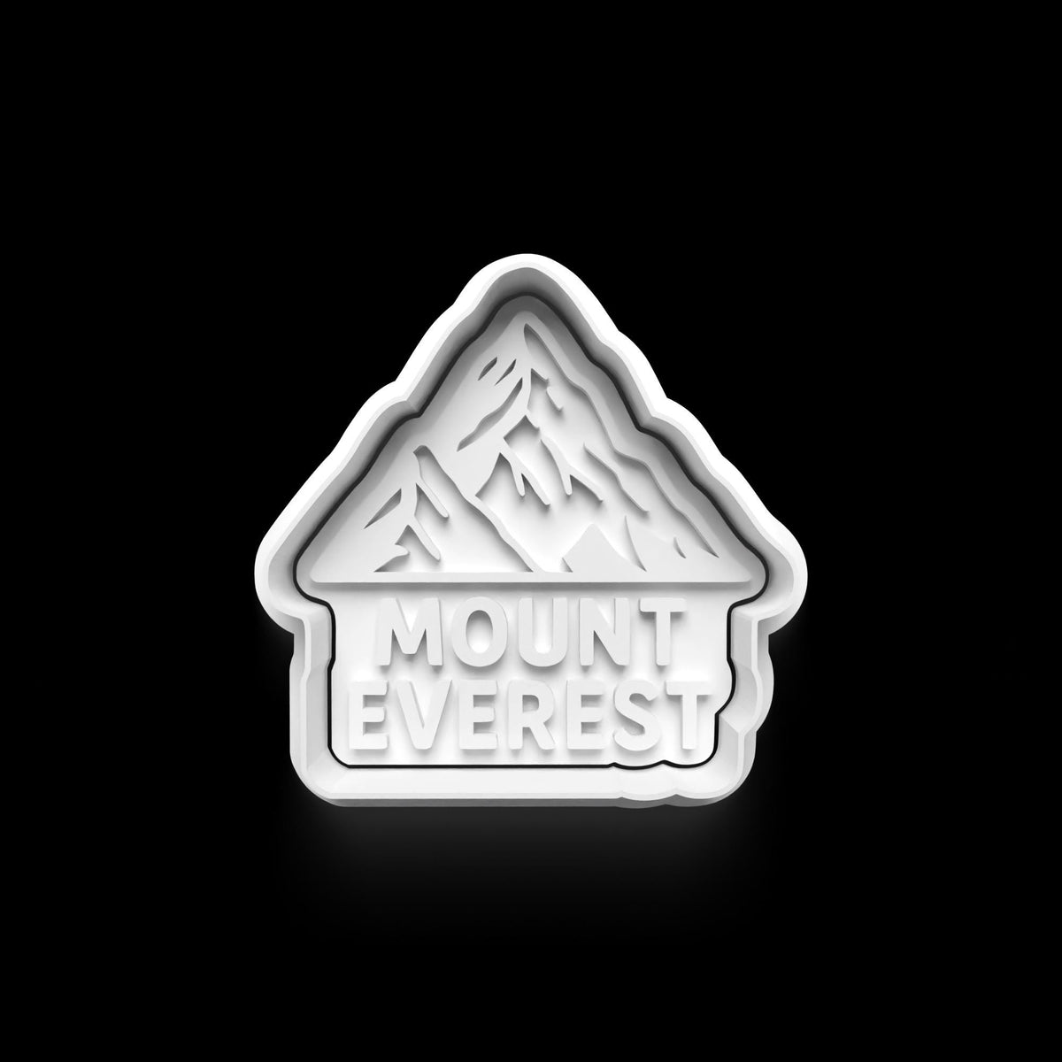 Mountain Cookie Cutter: 3D Printed Fondant & Clay Cutter