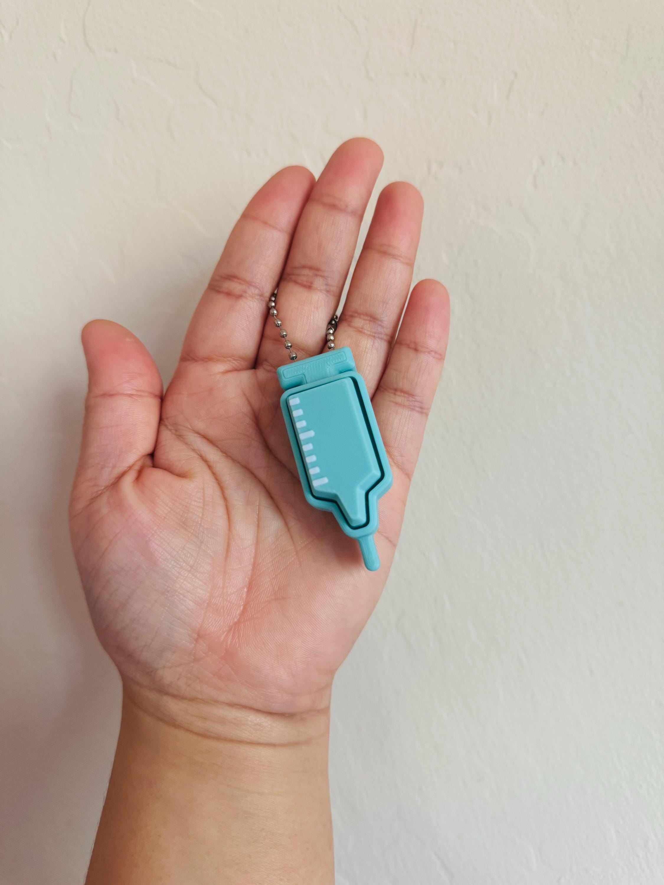 Care Clicker Keychain: Bandaid, Syringe, Virus Designs