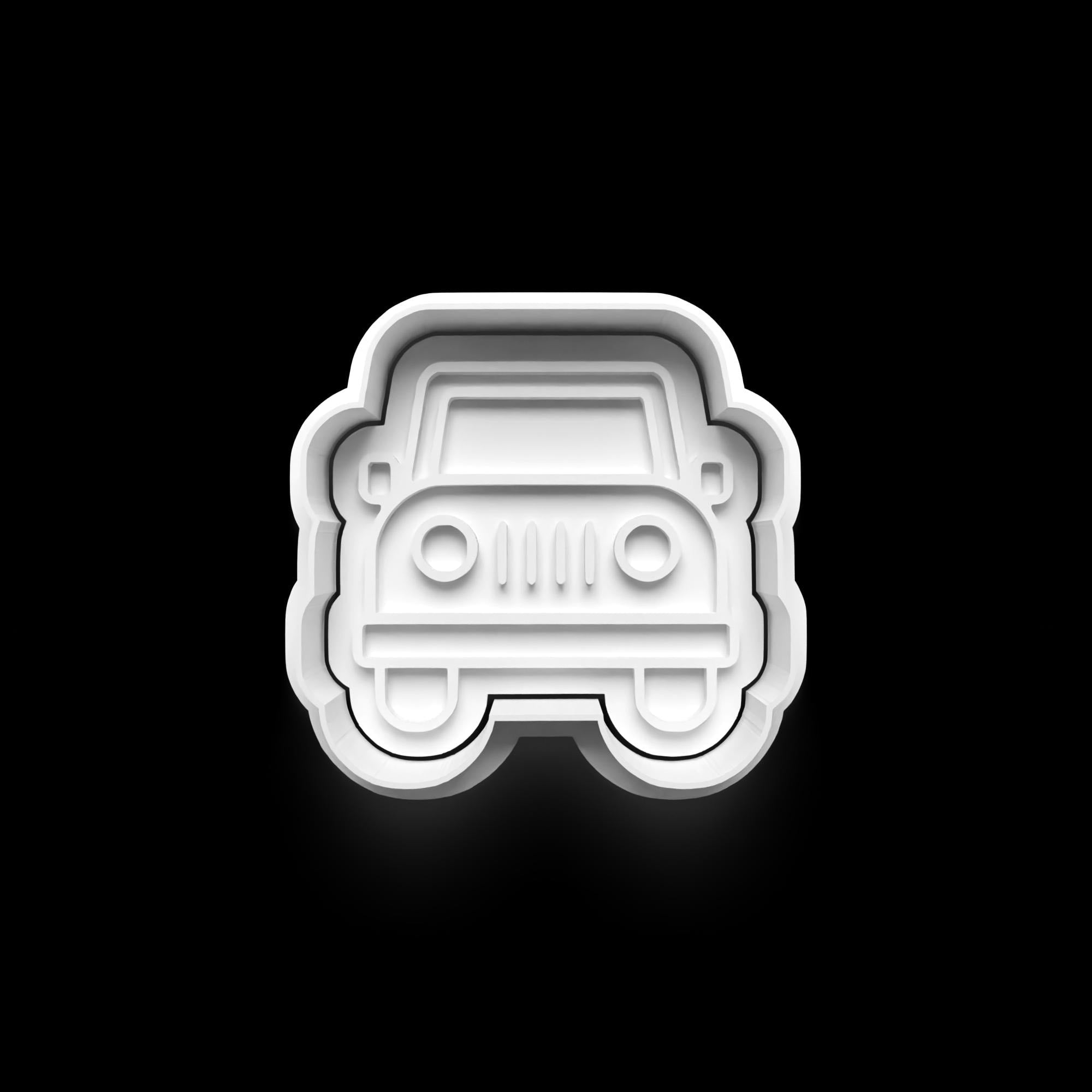 Safari Theme Cookie Cutter Set: Lion, Jeep, Binoculars, Hat (3D Printed)