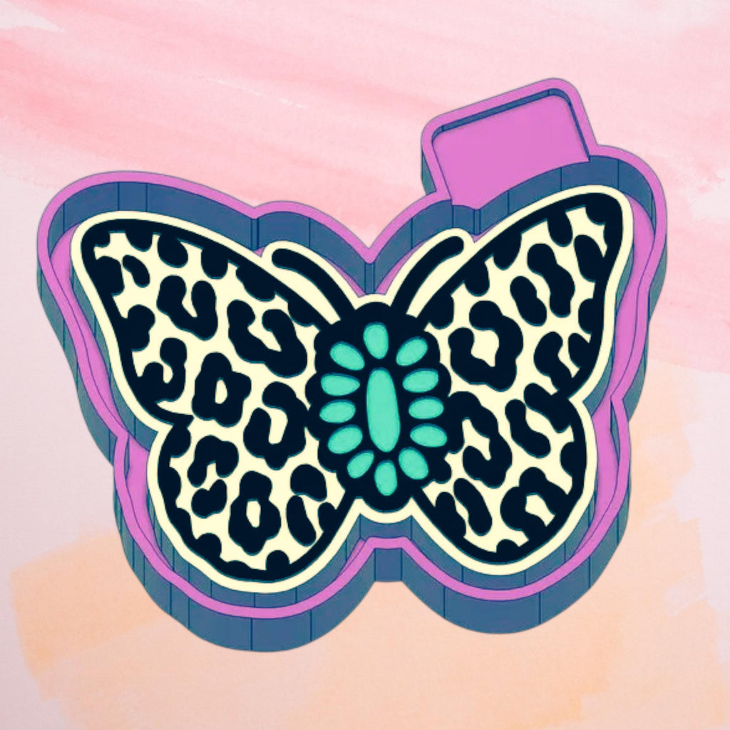 Turquoise Butterfly Freshie  Mold/ 3d molder