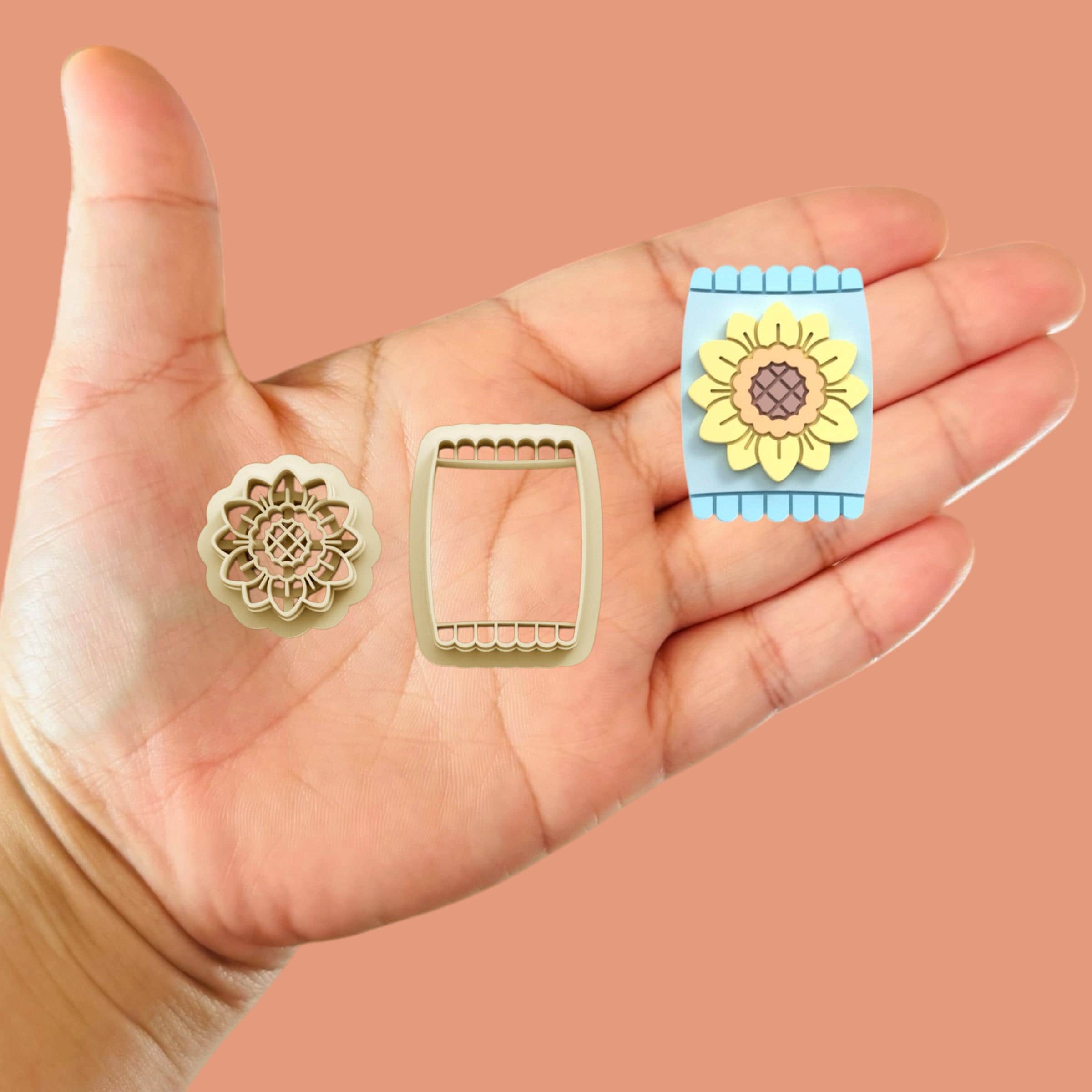 Sunflower Seeds Cutters Polymer Clay cutter