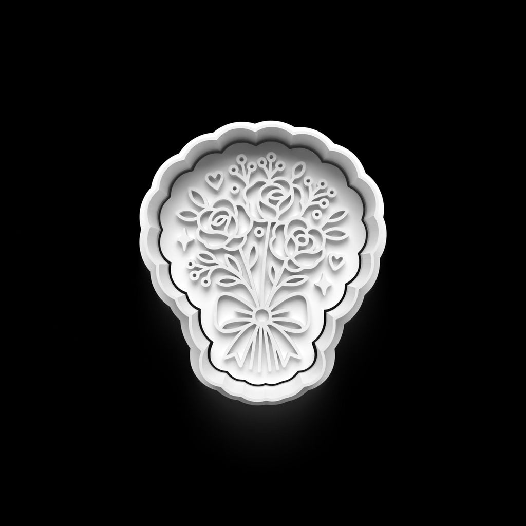 Wedding Cookie Cutter Set: 3D Printed Fondant & Clay Cutters
