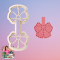 Heart Ribbon B Keychain Clay Cutter Stitch Keychain Cutters