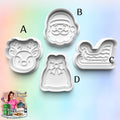 Christmas Santa Cookie Cutter: 3D Printed Fondant Clay Cutter