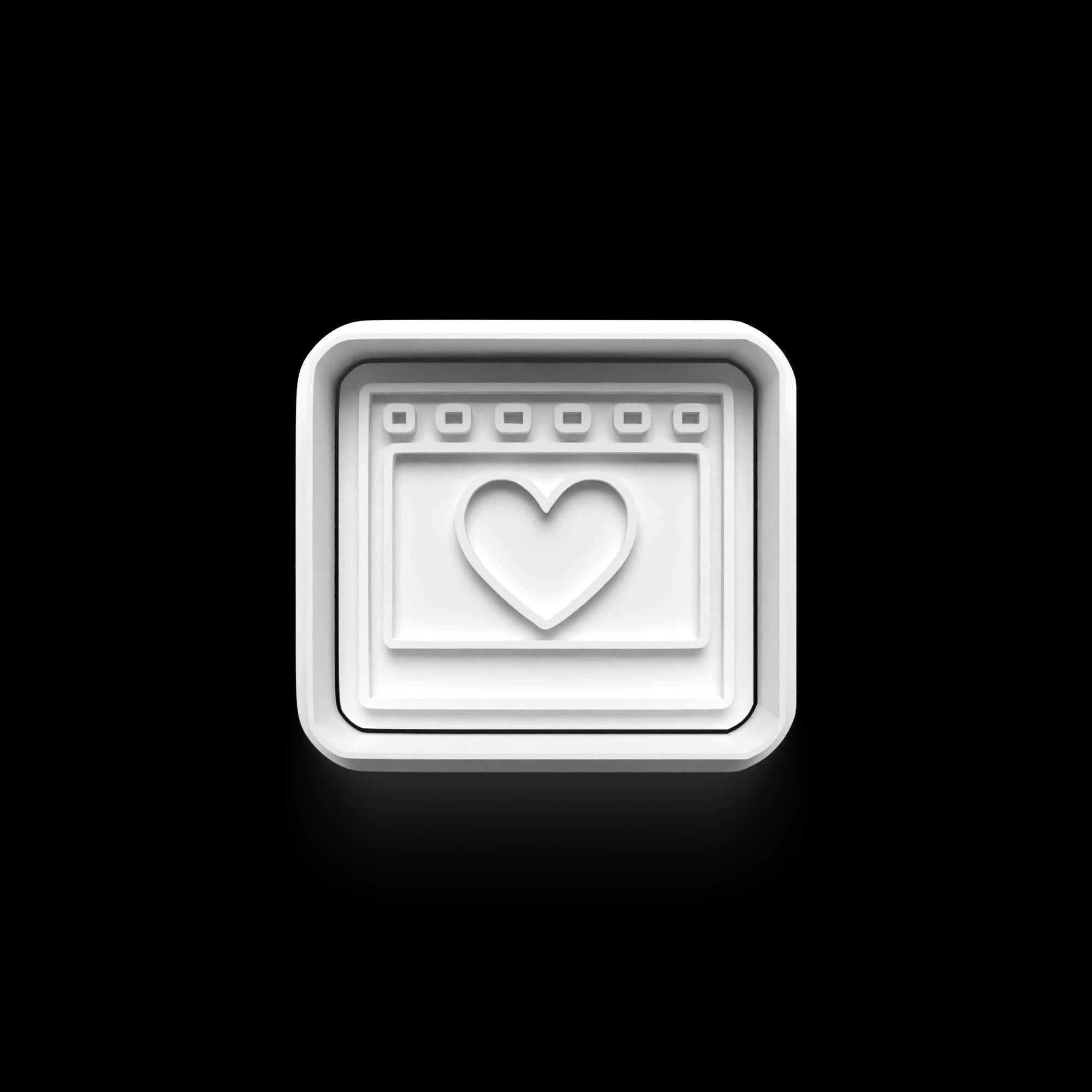 Valentine Theme: 3D Printed Fondant, Clay Cutter, Cookie cutter