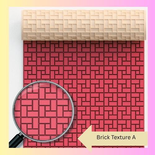 Brick Texture A  Roller 3d printed