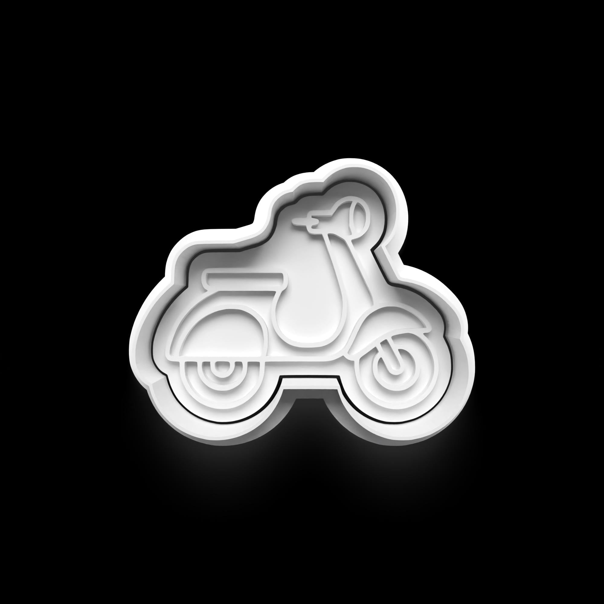 Italy Theme Cookie Cutter Set: Pizza, Scooter, Leaning Tower (3D Printed)