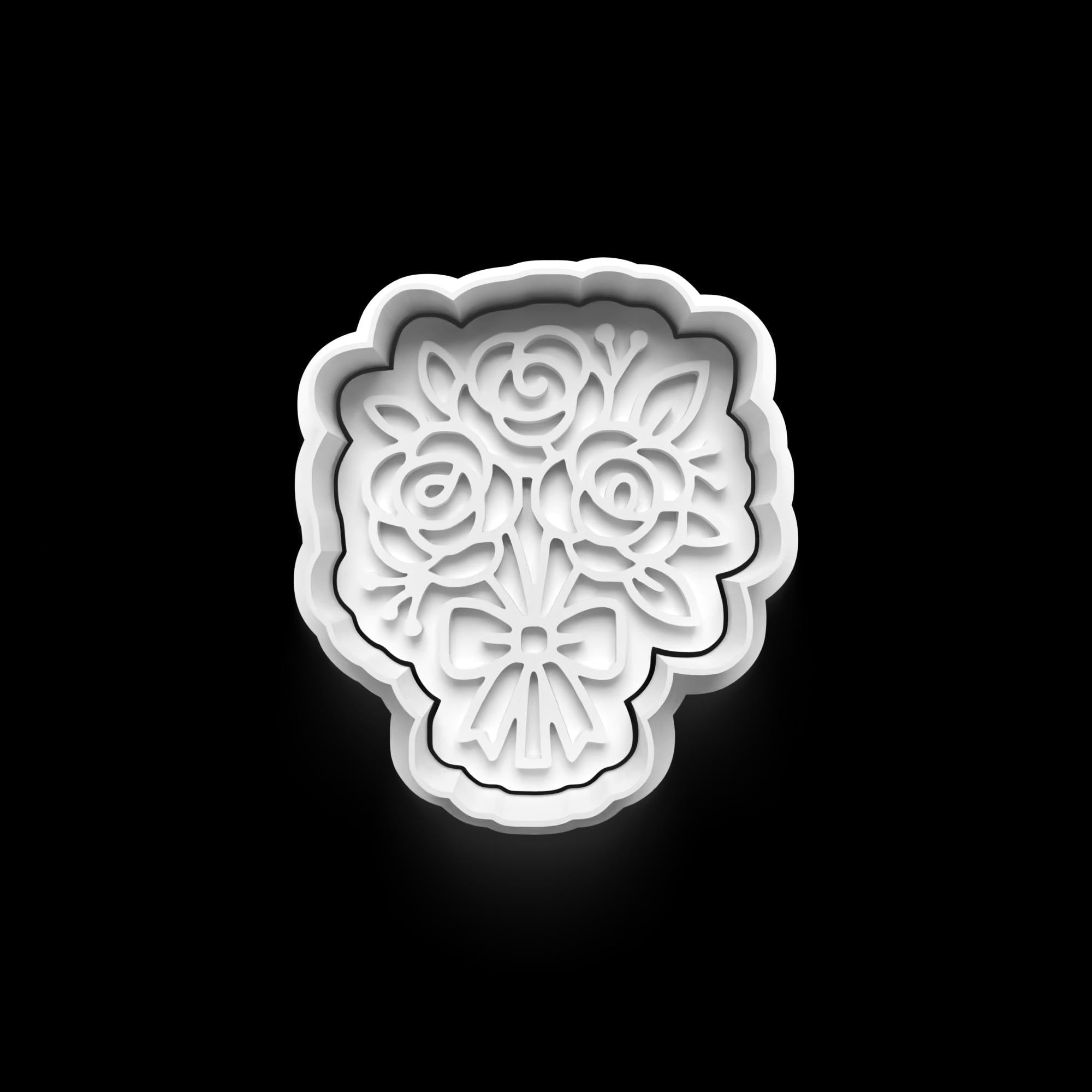 Wedding Theme Cookie Cutter: 3D Printed Fondant & Clay Cutter