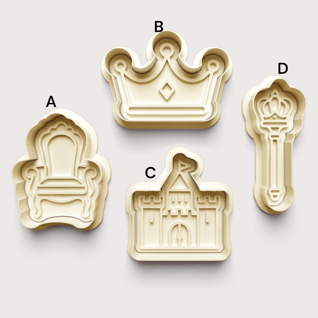 King Theme Cookie Cutter: 3D Printed Fondant Clay Cutter