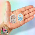 Snowflake Earring A Christmas Clay Cutter 3d printed