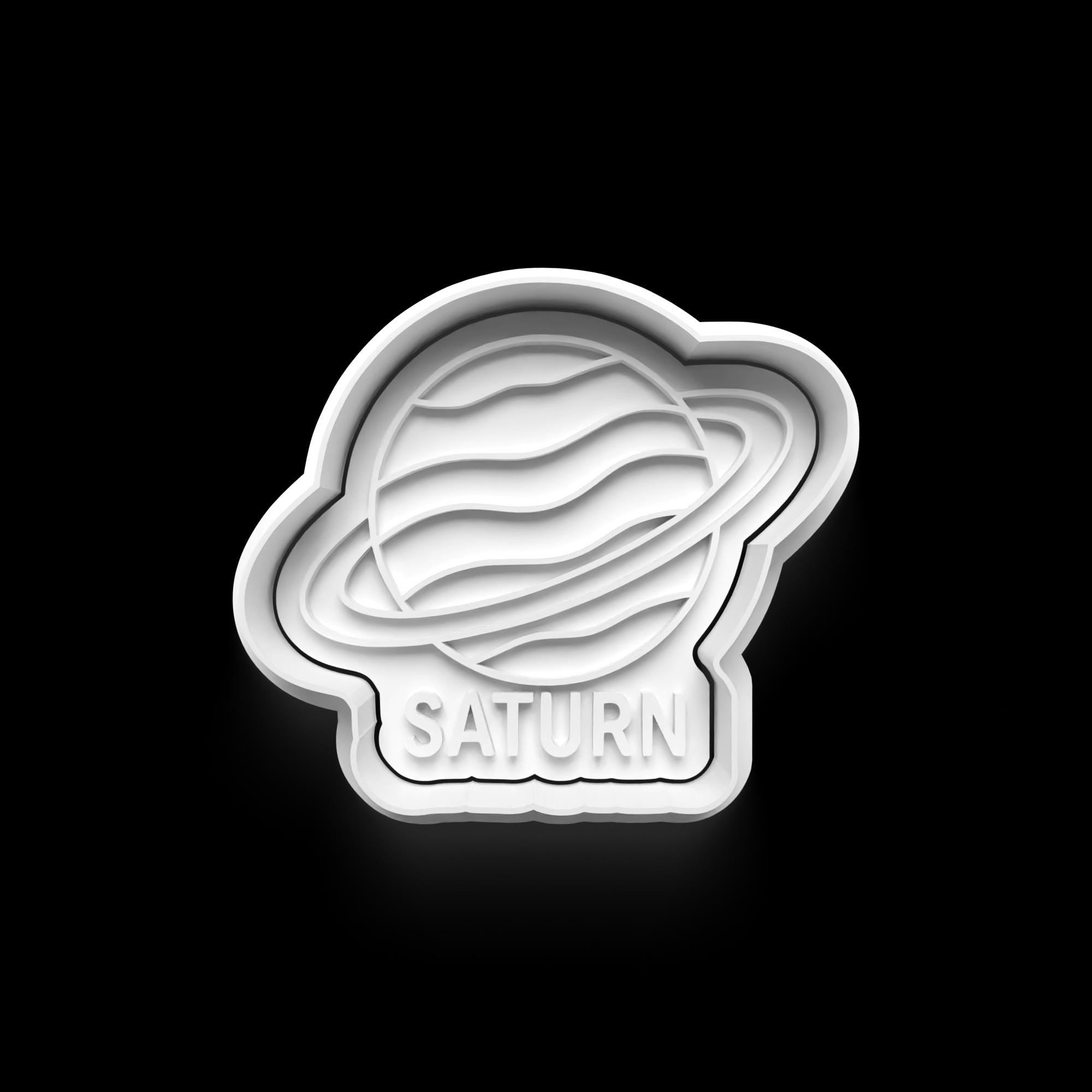Planet Theme: 3D Printed Fondant , Clay Cutter, Cookie cutter