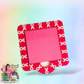 Pink ribbon Sticky Note Holder 3d printed no resin added