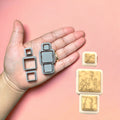 Geometric Earring Polymer Clay Cutter: Precious Stone Design