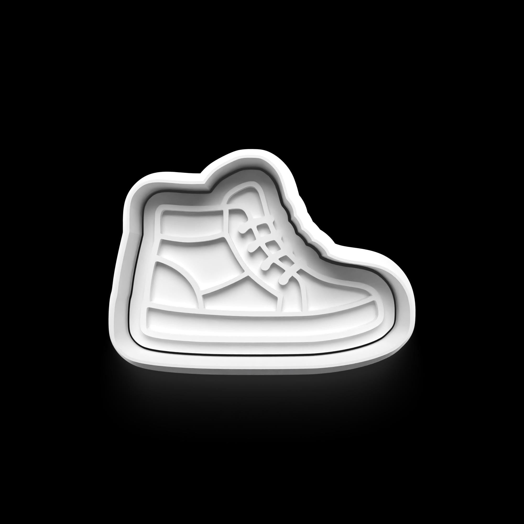 Sneaker Theme: 3D Printed Fondant, Clay Cutter Cookie cutter