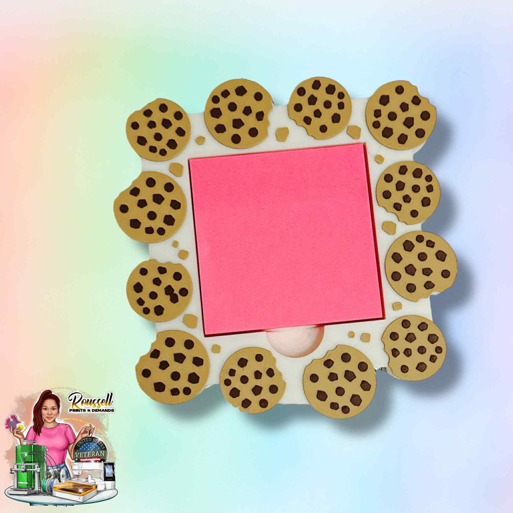 Cookie Sticky Note Holder 3d printed no resin added