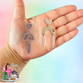 Modern love dangle Valentines Polymer clay Cutter