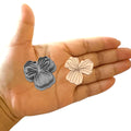Organic 3petal with line Polymer clay cutter