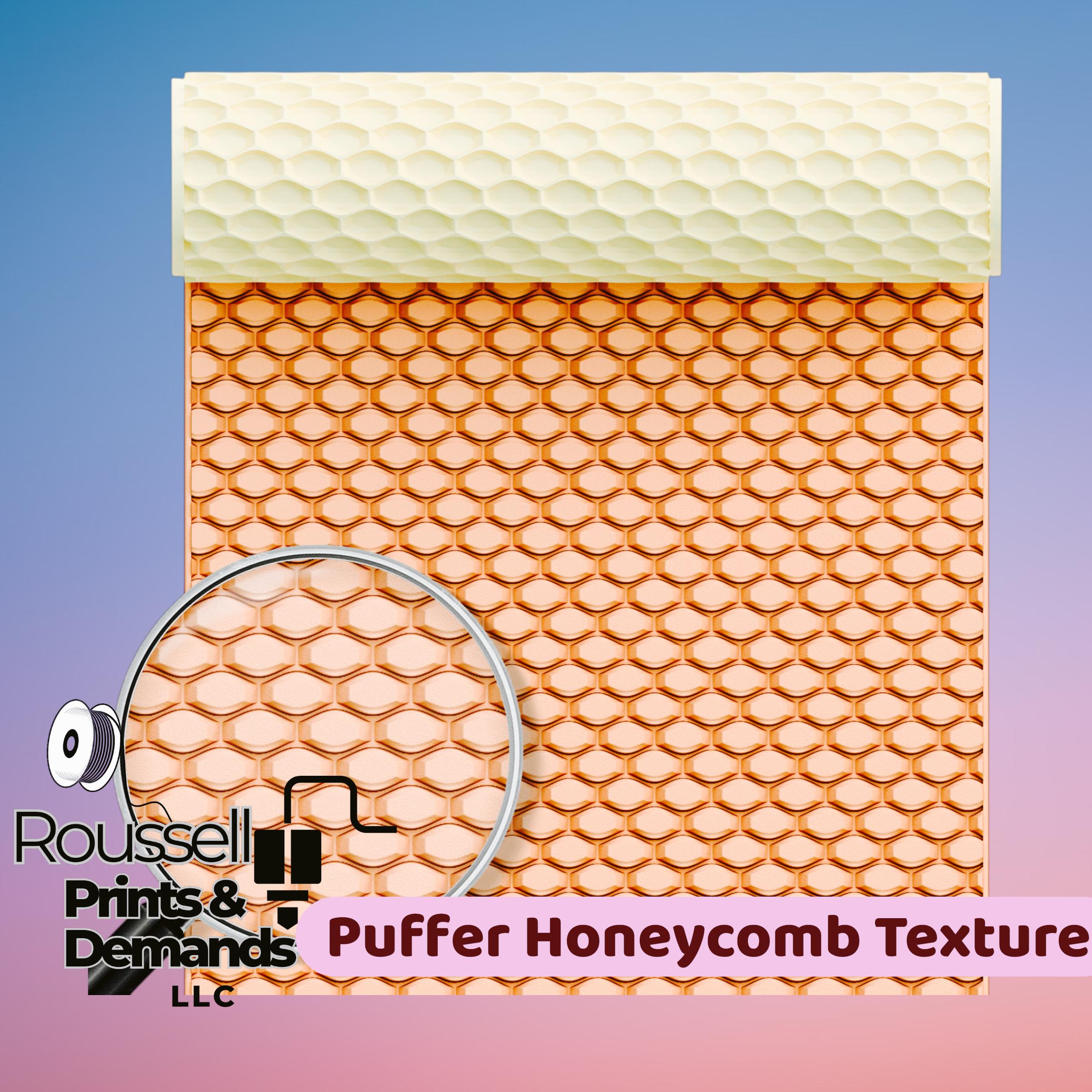 Puffer Honeycomb Texture Roller 3d printed