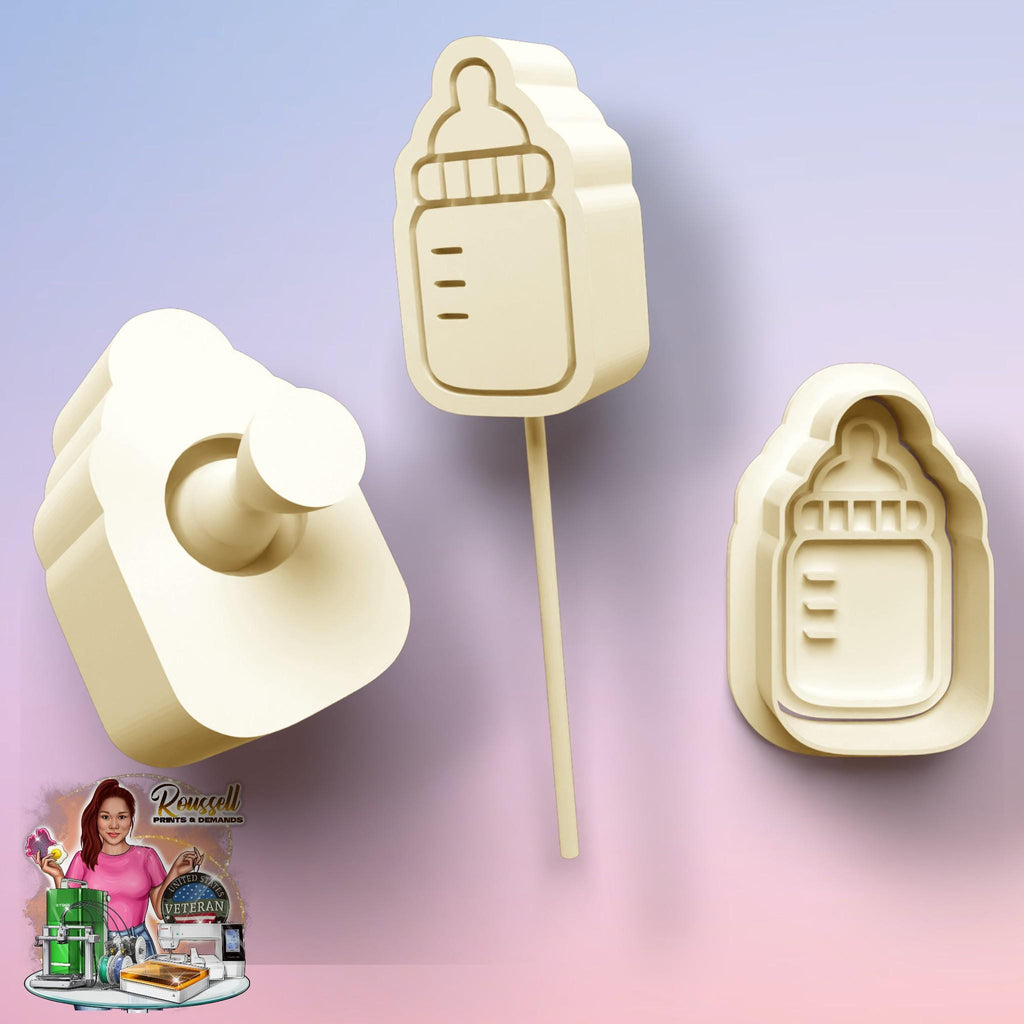 Baby Shower Theme Cake pop mold 3d printed