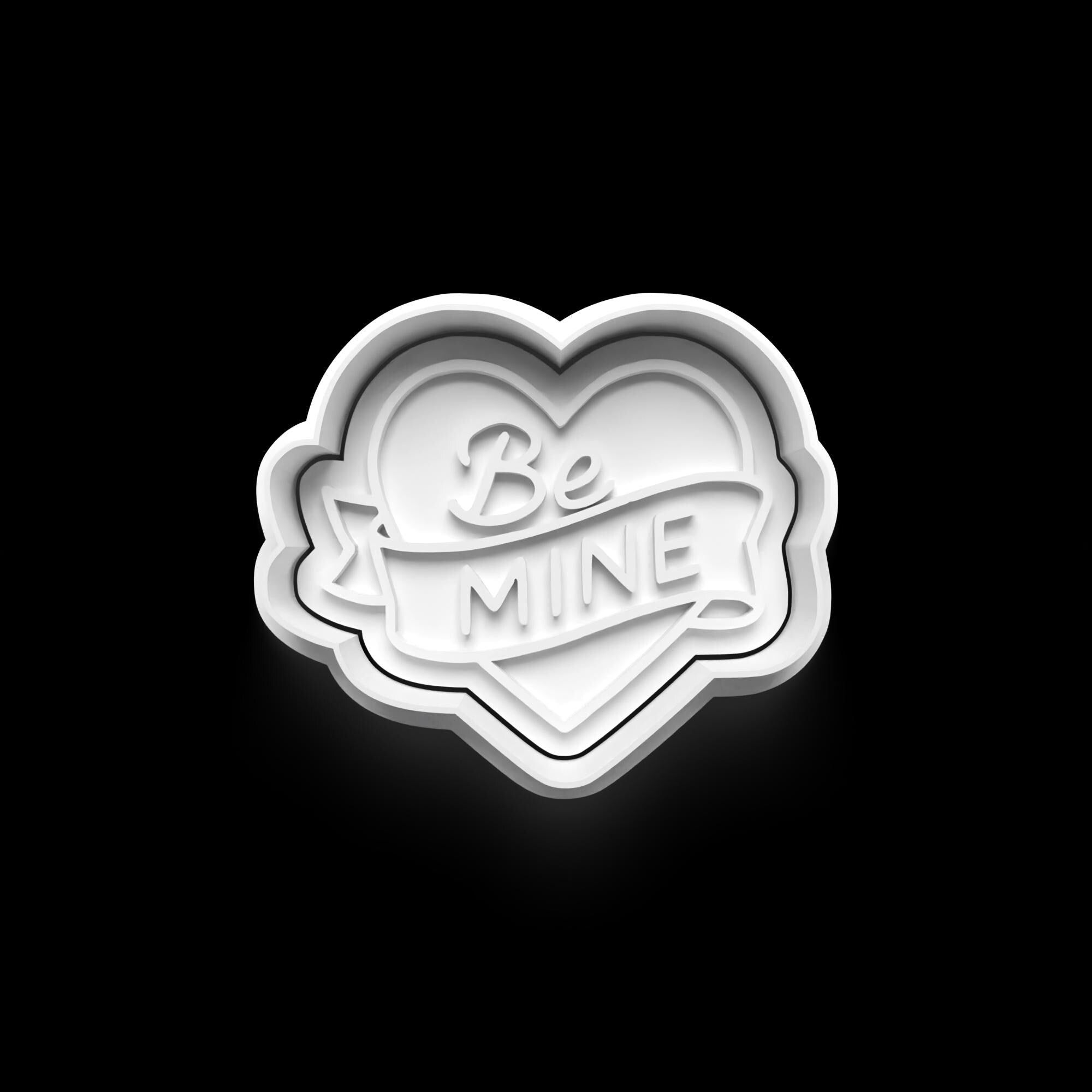 Valentines Theme: 3D Printed Fondant , Clay Cutter, Cookie cutter