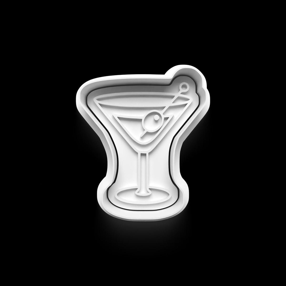 Cocktail Theme: 3D Printed Fondant, Clay Cutter Cookie cutter