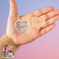 Heart Orange Polymer clay cutter