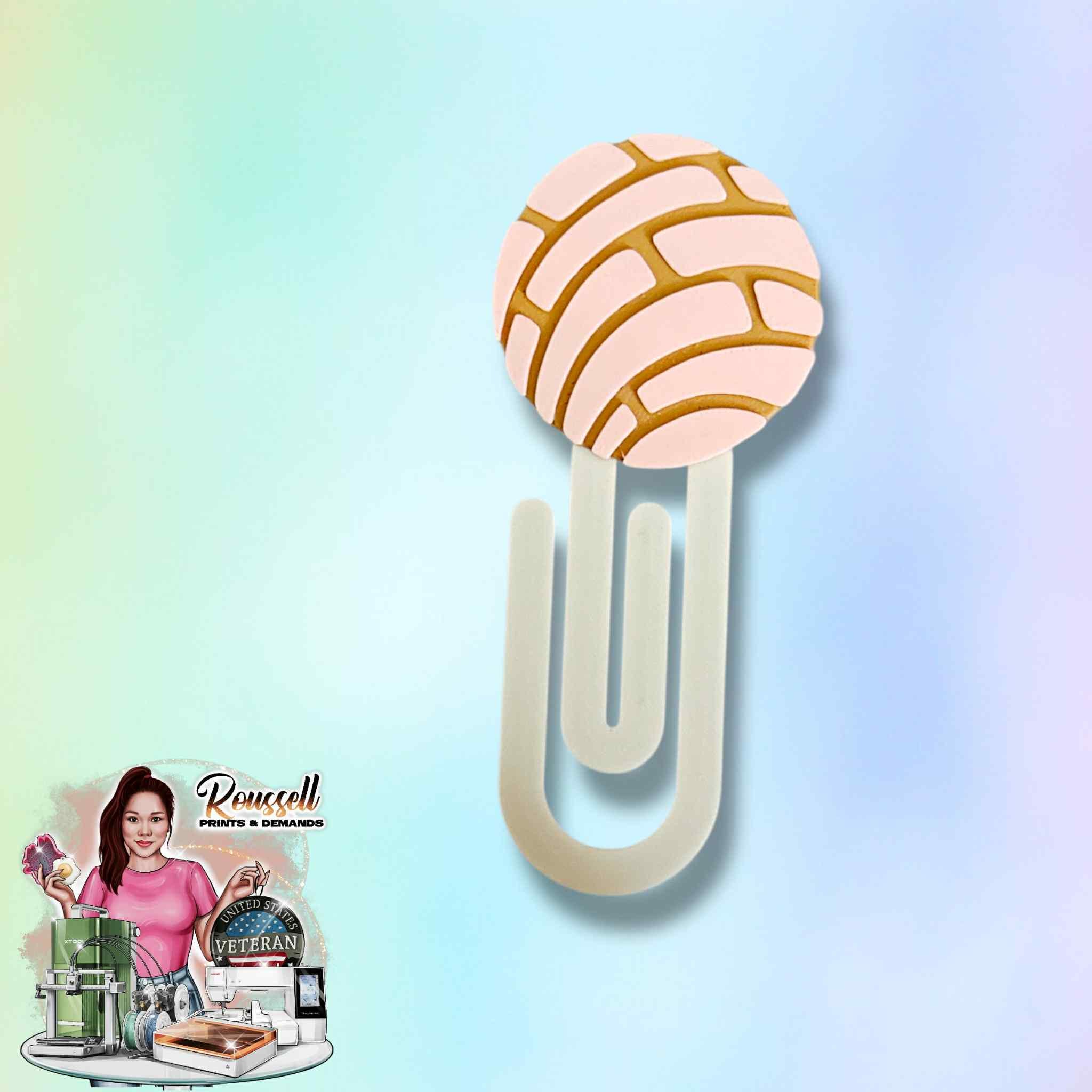 Concha 3d printed paper clip | 3d bookmark