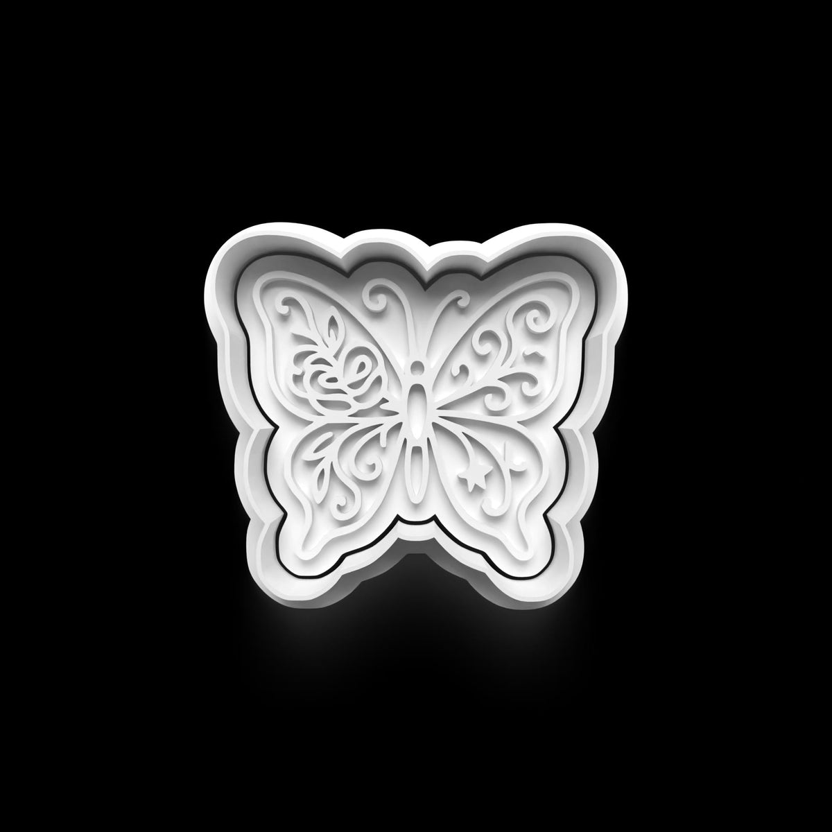 Butterfly Cookie Cutter: 3D Printed Fondant Clay Cutter