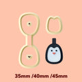 Penguin Keychain clay cutter