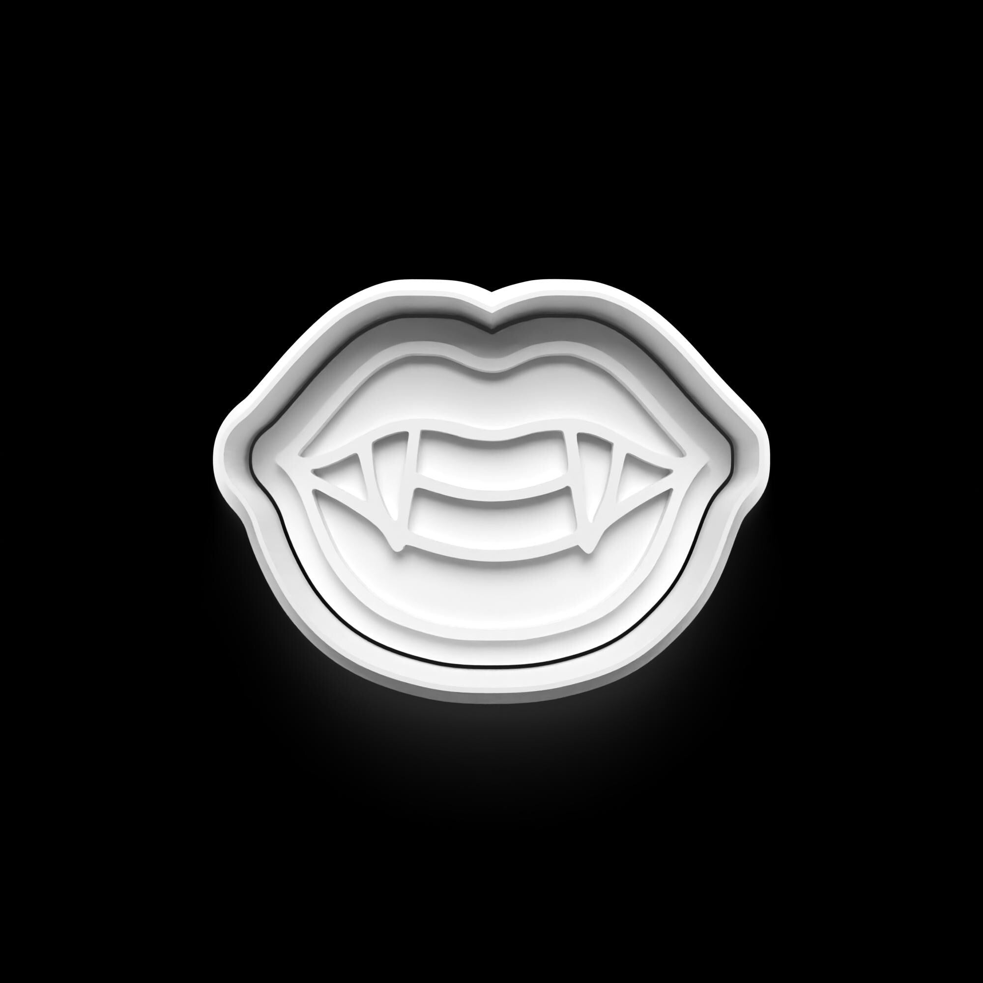 Vampire Cookie Cutter: Halloween Theme, 3D Printed
