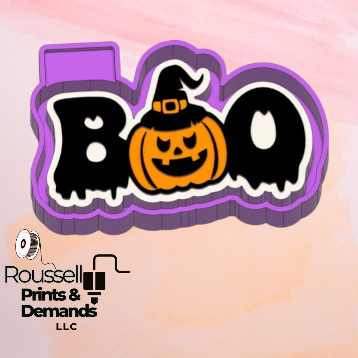 Boo Pumpkin Freshie Mold / Molder
