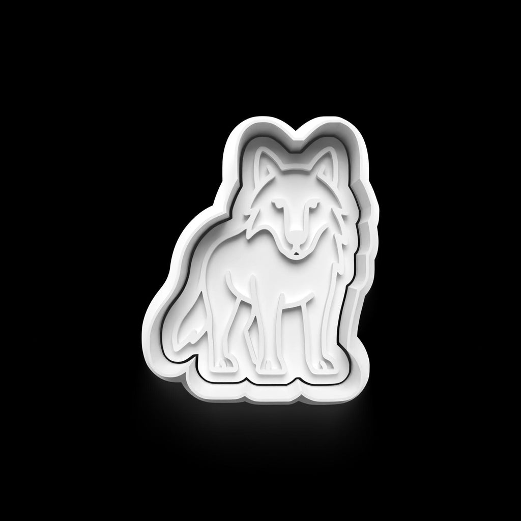 Wolf Cookie Cutter: 3D Printed Fondant Clay Cutter