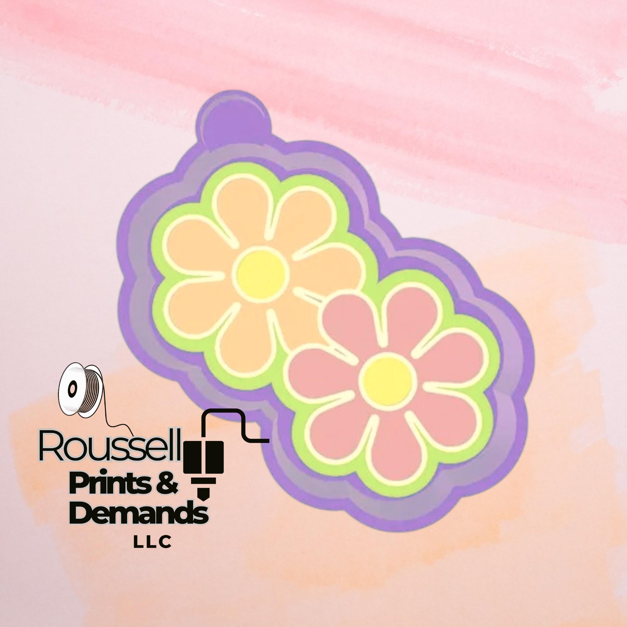 Retro Flowers Freshie Silicon Mold / Molder