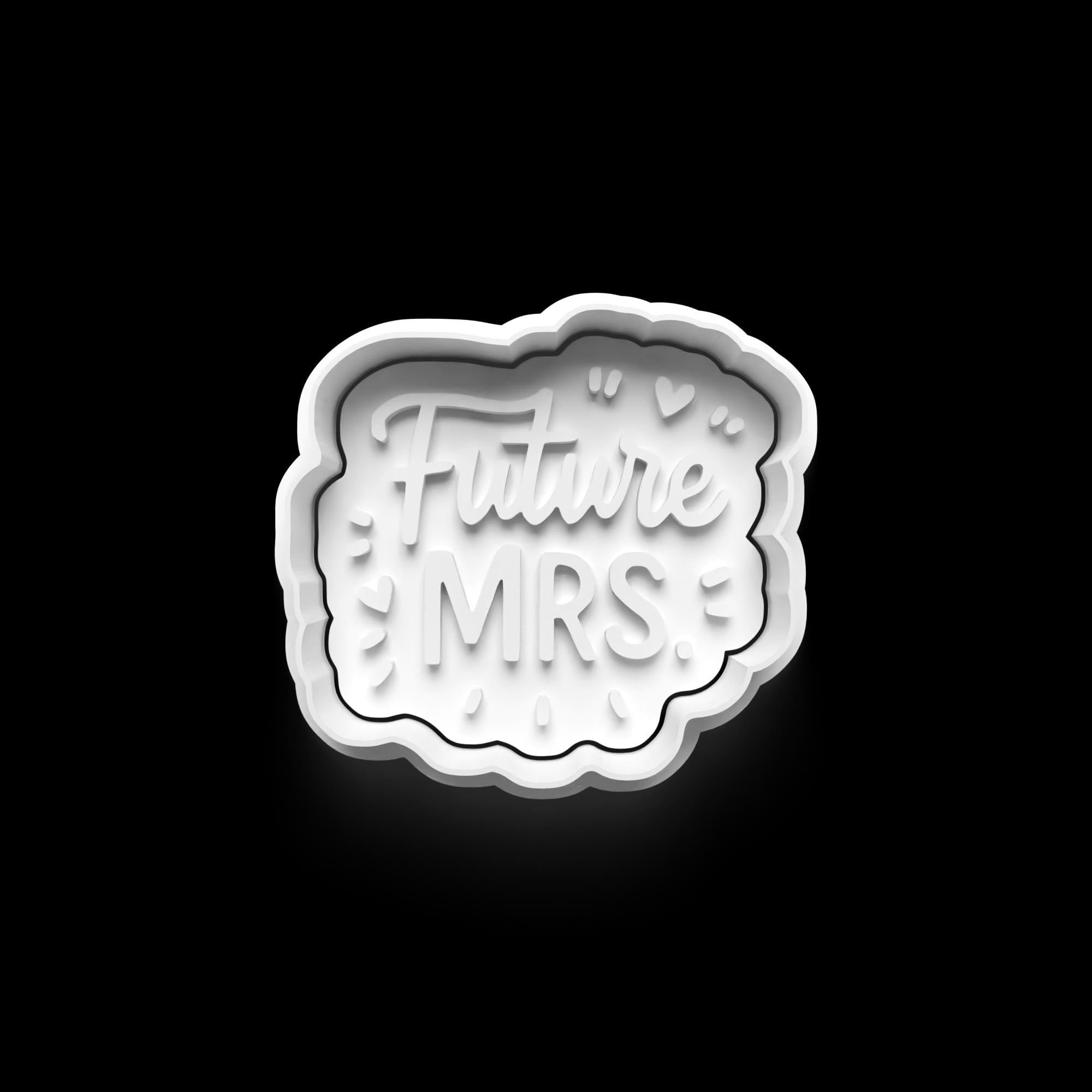 Wedding Theme Cookie Cutter: 3D Printed Fondant & Clay Cutter