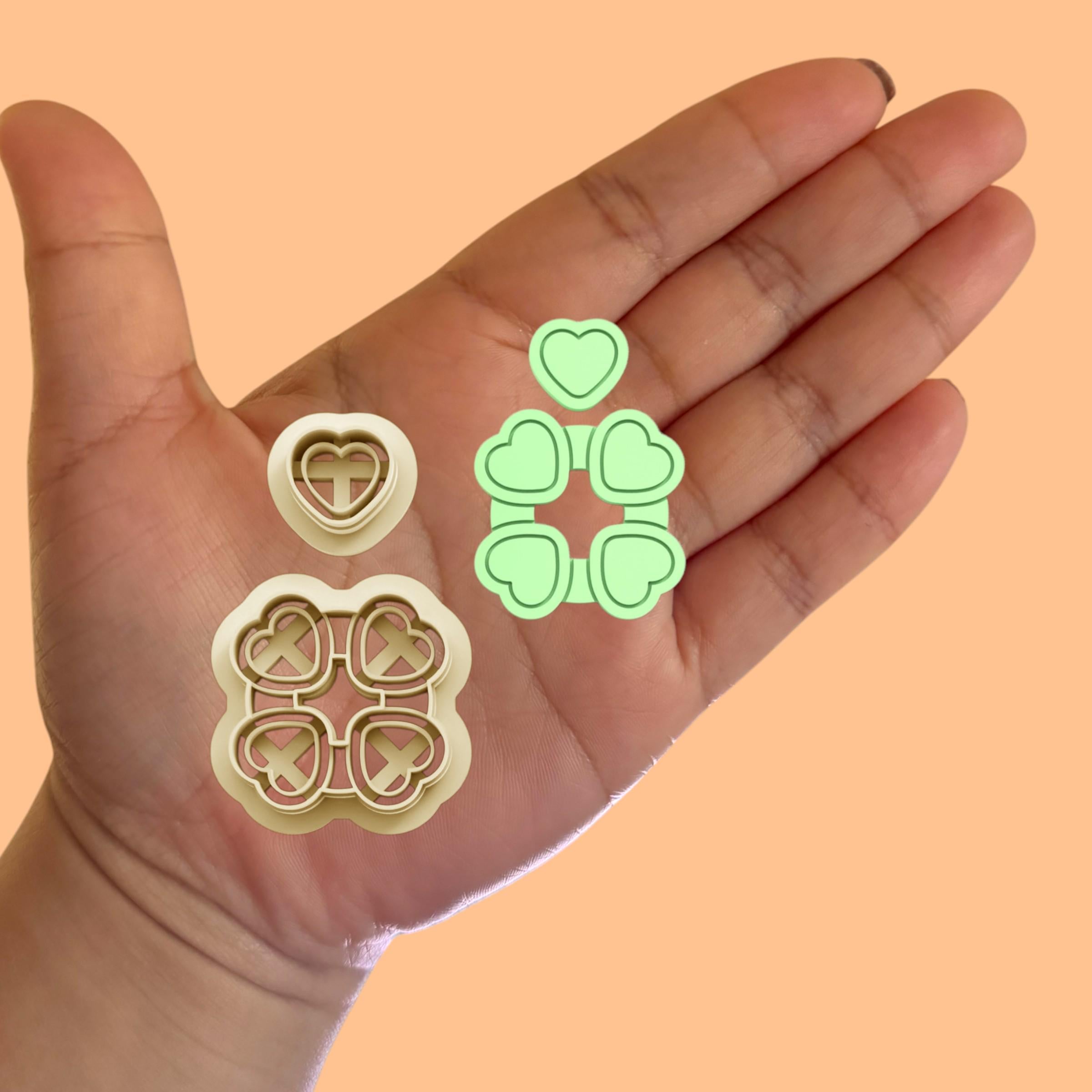 Clover Earring Combo E Polymer clay cutter