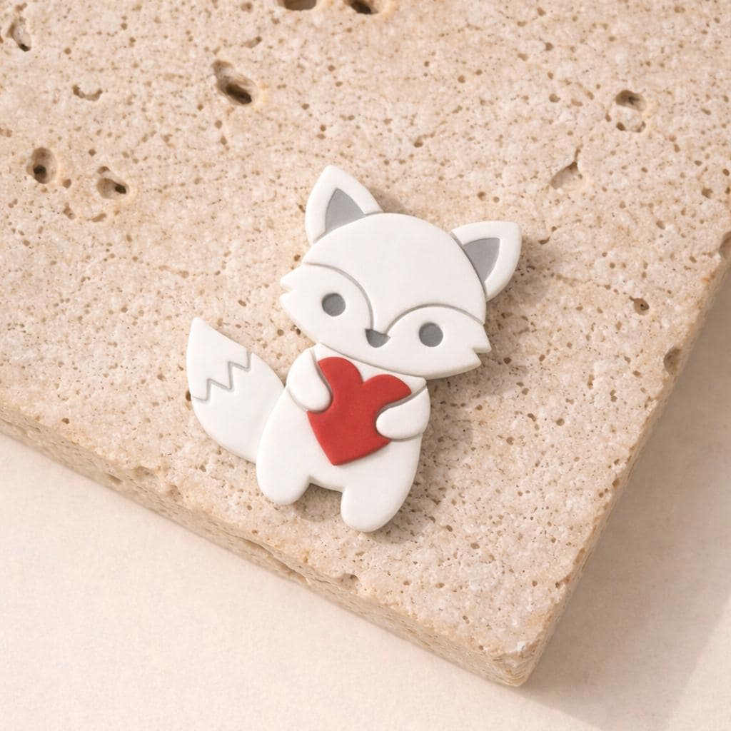Love fox Polymer clay cutter