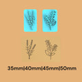 Flower 1 Polymer Clay Stamp 2style set