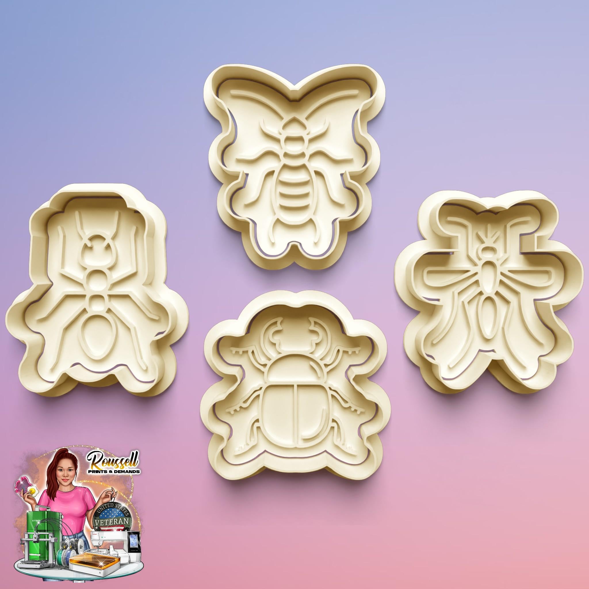 insect Cookie Cutter/ Clay Cutter: 3D Printed Fondant & Clay Cutter
